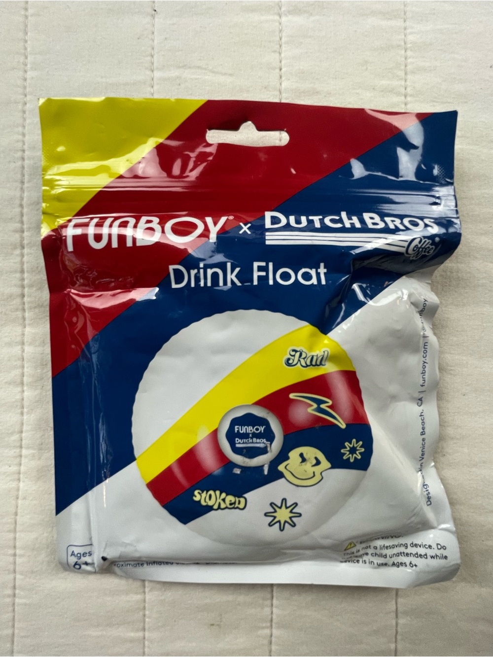 Dutch Bros Red, Blue & Yellow Drink Float